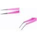 Aoshang 2PCS Stainless Steel Tweezers for Eyelash Extensions and Nail Art - Straight and Curved Tip Nippers for Precise Application - Buy Online on GoSupps.com