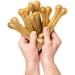 Bulk Multipack - 12 Natural Rawhide Pressed Bones for Dogs Munch & Crunch - Long Lasting Hide Dog Chews Snacks Treats - With a Guide to Happy & Healthy Dogs Booklet - 5 Item Bundle - Buy Online on GoSupps.com