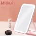 LED Touch Screen Lighted Makeup Mirror with 5X Magnifier - USB Rechargeable, Dimmable and Portable - Buy Online on GoSupps.com
