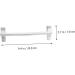 Hoement 3pcs Hook up Over The Door Hanger Towel Rack Clothes Rack Clip Hooks Door Storage Rack Abs White - Buy Online on GoSupps.com