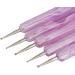 Hrhyme 5Pc 2 Way Dotting Pen Tool Nail Art Tip Dot Paint Manicure Kit - Purple - Buy Online on GoSupps.com