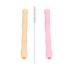 Nopperz Toothing Aid Double Pack - BPA-Free Silicone Bite Ring & Tube for Happy Babies | Colorful Teething Relief in Beige & Pink | International Shipping Available - Buy Online on GoSupps.com