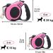 STOUCLA Retractable Dog Leash for Medium & Large Dogs - Anti-Slip Handle 3m Pink Leash - Ideal for Safe Walks - Buy Online on GoSupps.com
