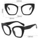 Shop Cat-Eye Oversized Reading Glasses | Anti UV & Blue Light | Presbyopic +200 | International Shipping - Buy Online on GoSupps.com