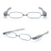 Flexible Compact folding Reading Glasses Anti Blue Light Computer Readers Thin Small Lightweight Presbyopia glasses +2.0 Light Blue