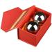 Handmill Ball Chinese Health Exercise Stress Balls - Stainless Steel Baoding Balls for Hand Therapy (55mm) with Carrying Bag - Buy Online on GoSupps.com