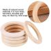 Yicare 10-Piece Baby Wooden Teething Rings - 70mm Handicraft Rings for Babies | Safe Wood Teethers & DIY Craft Bracelet - Buy Online on GoSupps.com