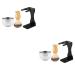 Minkissy 2 sets of shaving soap hair set shaving foam brush personal shaving shell made of metal razor pension desk holder shave man shaving razor brush stainless steel