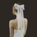 60CM Bridal Bow Veil Hair Clip Wedding Large Bowknot Lace Hair Barrettes with Pearl French Vintage White Veil Hair Accessories for Women Girl - Buy Online on GoSupps.com