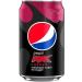 Pepsii Max Cherry No Sugar Cola Cans - 24 x 330ml | Bold Cherry Flavor Zero Sugar | Carbonated Low Calorie Cherry Cola Flavoured Soft Drink with Sweeteners by KING BAJ - Buy Online on GoSupps.com