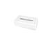 Hypafole cosmetic wiper box |White -colored donor made of plastic |Modern minimalist design |Table and wall placement |with assembly set (white -colored plastic) white -colored plastic donor