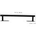jojofuny Black Washcloths Single Bar Hand Rail for Coat Mounted Kitchen Bathroom Bath Rack Towel Racks Stainless Required Black 40X7cm - Buy Online on GoSupps.com