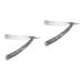 FOMIYES 2 STK Manual Razor Razor Set For Men With Manual Razor Bart Razor made of steel hair razor for men's haircut Bartraisierer made of stainless steel man scraped manual