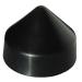 Dock Edge PVC Cone Head Piling Cap 12-Inch Black