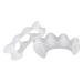 Toe Protectors Cushioning Gel Toe Caps Hammer Toe Treatment Silicone Three Holes Hallux Valgus Toe Separator Corrector S 6Pcs 3Pair Straightener and Corrector for Curled Curved Crooked Overlapping S 6PCS 3Pair