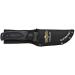 Camillus 19232 Western Black River Knife - 9.5cm Titanium Bonded Blade with Ballistic Nylon Sheath Durable PP/TPE Handle Black/Silver - Perfect for Outdoor Adventures - Buy Online on GoSupps.com