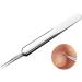 Blackhead Splinter Remover Tweezers Silver Professional Stainless Steel Blackheads Needle Ingrown Hair Splinter Pointed Tweezers for Eyebrow Hairs And Splinter Removal - Buy Online on GoSupps.com