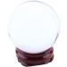 Hztyyier 40mm Clear Crystal Ball - Natural Quartz Healing Sphere with Stand | Rare Asian Gemstone for Meditation & Decor - Buy Online on GoSupps.com