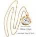 SHMIOU English Talking Watch for Women - Golden Pendant for Senior Blind, Analog Voice with Alarm and Date Output - Buy Online on GoSupps.com