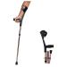 GHFTCCF Adult Crutches Aluminum Underarm Crutches for Adults and Teens Non-Slip Open Cuff Crutches Adjustable Canes Perfect for Travel Or Work Convenient 1