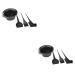 FOMIYES 8 Sets Hair Coloring Comb Hair Dye Brush Hair Coloring Bowl Washable Hair Dye Tools Hairdressing Brush Cat Ears Sequin Lash Cup Hair Salon Tool Household Hair Dye Bowl