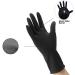 Reusable Rubber Hair Dye Gloves - Professional Hair Coloring Accessories - 1 Pair Large Black - for Hair Salon Dyeing - Buy Online on GoSupps.com