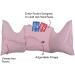 Post Surgery Recovery Pillow - Pink Stripes with Cotton Cover | Inspired Comforts - Buy Online on GoSupps.com