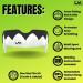 Loudmouth 3D Vampire Fangs Mouth Guard - Adult & Youth Sports Mouthguard (Black/White) | Boil & Bite for Football, Basketball, MMA & More - Buy Online on GoSupps.com