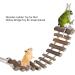 Zerodis Wooden Ladder for Birds | Parrot Climbing Bridge & Pet Toys | Durable Hammock & Toy for Birds - Buy Online on GoSupps.com