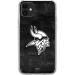 Skinit Clear Phone Case Compatible with iPhone 11 - Officially Licensed NFL Minnesota Vikings Black & White Design
