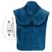 Heating cushion heating blanket winter warm electrical heating scarf 4 massage settings fast heating technology multifunctional flannel shoulder and neck massage (A)
