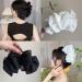 Bow Bubble Clips 2/4pcs Large Large Chiffon Bubble Bow Hair Claw Jaw Clip Hair Claw Clips for Women's Hair Accessories Claw Clip for Thick Long Hair (C(2pcs)) - Buy Online on GoSupps.com