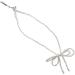 OralGos Adjustable Bow Necklace - Fashionable White Jewelry for Everyday & Special Occasions | International Shipping Available - Buy Online on GoSupps.com