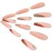 Coffin False Nails Press on Nails French Long Fake Nails Ballerina Acrylic Stick on Nails 24pcs for Women and Girls (Color : Pink Size : J) - Buy Online on GoSupps.com