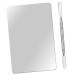 Palette de M lange Maquillage Inox avec Spatule pour Fond de Teint et Nail Art Professionnel Usage Cosm tique