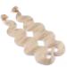Keratin Bonding Hair Extensions #60 White Blonde 60cm - 25 Strands 100% Remy Real Hair - Easy to Use Wavy Micro Ring Extensions - Buy Online on GoSupps.com