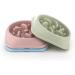 PTROUT Plastic Slow Feeder Dog Bowl - Prevent Choking & Overeating - Puzzle Pet Feeding Bowl for Medium & Small Dogs - Non-Slip Rubber Feet - Green - Buy Online on GoSupps.com