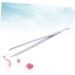 Angoily 1pc Lash Makeup Stainless Steel Eyebrow Eyebrow Clip Beauty Tools Eyebrow Trimming medium Silver - Buy Online on GoSupps.com