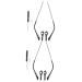 Ibasenice 2 pairs of glasses accessories glasses repair glasses brake for sunglasses glasses poor legs replacement bars for glasses.
