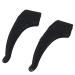 3 pairs of ear hooks supported non-slip silicone black