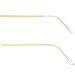 Combined brilliant parts 1 pair of glasses accessories glass replacement bar made of metal replacement of the glasses hinge glasses ear handle glasses repair legs ironing tips of individual sunglasses golden 13.80x0.40cm