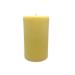 Bear Natural Organics 3.75 inches Golden Yellow Unscented Aromatherapy Pillar Candle