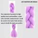 Just Another One 24inch Hair Extensions for Jumbo Braiding Colourful Pre Stretched Hair Heat Resistant Yaki Synthetic African Box Braids Crochet Twist hair for Women Girls & Unisex Purple - Buy Online on GoSupps.com