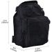 Qcute Tactical Backpack - Waterproof Military Crossbody Molle Sling Chest Bag - Black - Buy Online on GoSupps.com
