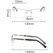 FREAZE Men's Half Frame Reading Glasses - HD Help for Easy Reading 1.0x to 3.5x Magnification - Lightweight & Stylish Visual Aid - Buy Online on GoSupps.com