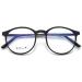 Koosufa blue light filter glasses retro round ultra light tr90 glasses frames anti blue light glasses without visual strength ladies computer glasses gaming glasses anti fatigue with case matt black