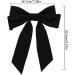 Velvet Hair Bow Clips Large Satin Ribbon Bow Hairpins Bow Hair Barrette for Party Hair Accessories Black Hair Pins - Buy Online on GoSupps.com