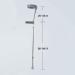 Lightweight Portable Gray Forearm Crutch with Comfortable Wavy Grip Comfortable Walking Aids Adjustable Heights in Leg and Armrest Single - Buy Online on GoSupps.com