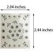 90 Black & White Flower 3D Mini Decal Stickers - Ideal for DIY Projects | Women and Girls - Buy Online on GoSupps.com