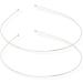 Topkids Accessories 2x Thin Metal Hair Bands Headbands Alice Bands Hairbands Head Bands Mens Guys Adult Women Girls Black Gold Silver Plain Styling Grips (1mm Silver) - Buy Online on GoSupps.com